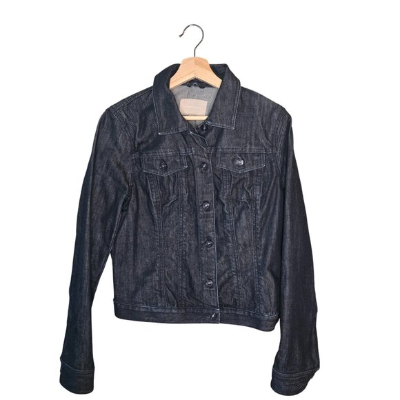 Banana Republic Dark Wash Denim Jacket Size M - Picture 1 of 6